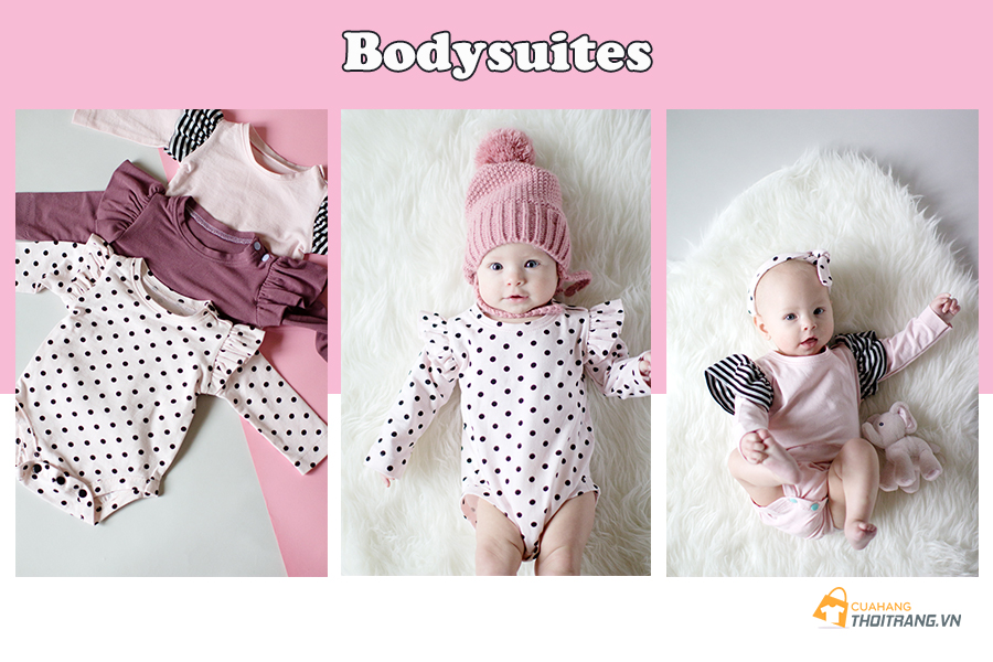 Cách cắt may áo liền quần Bodysuit cho bé