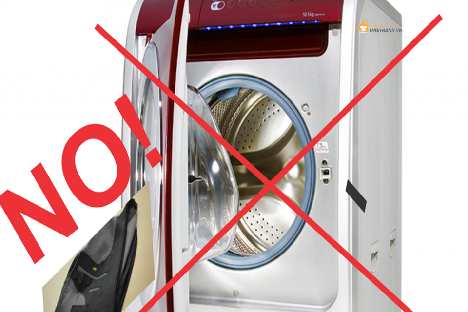 Không tự giặt áo vest bằng máy giặt