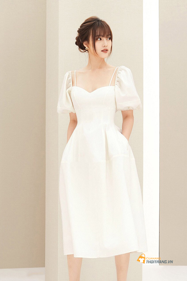 TOP 20 mẫu váy trắng dự tiệc siêu trang trọng và thanh lịch