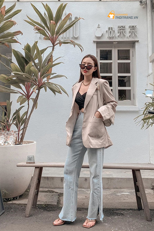 Áo blazer thanh lịch cho cô nàng công sở