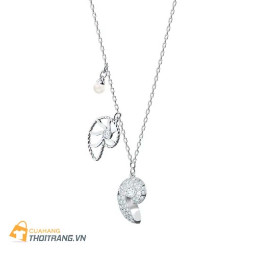 Dây chuyền Swarovski Shell Nautilus sở hữu kiểu dáng thời thượng với chi tiết đính pha lê lấp lánh như những viên kim cương sang trọng tạo nên vẻ đẹp phóng khoáng, tinh tế và dịu dàng.