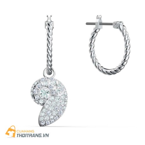 Hoa tai ốc biển Swarovski có thiết kế hình vỏ ốc độc đáo, tinh xảo từ những viên pha lê lấp lánh tạo nên sự thanh lịch, tinh tế, và quý phái cho người sử dụng.