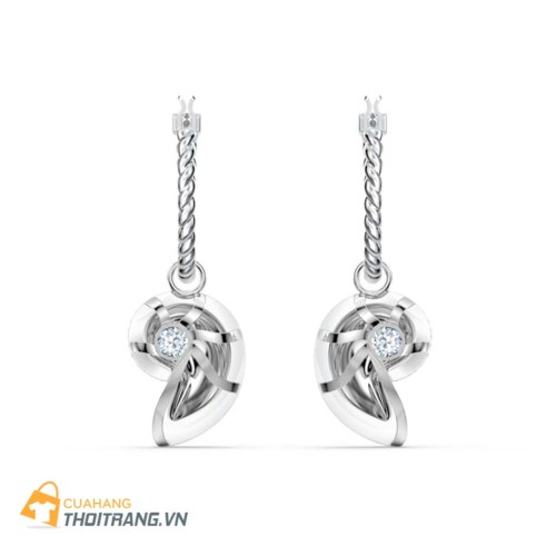 Hoa tai ốc biển Swarovski có thiết kế hình vỏ ốc độc đáo, tinh xảo từ những viên pha lê lấp lánh tạo nên sự thanh lịch, tinh tế, và quý phái cho người sử dụng.