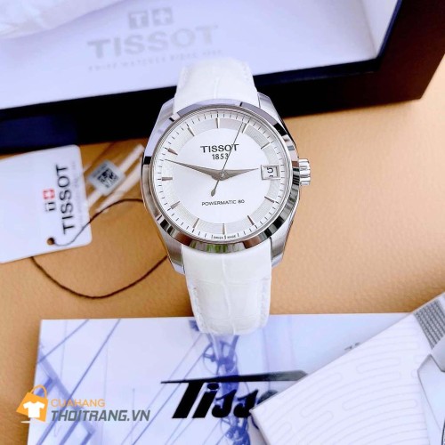 Đồng hồ nữ Tissot T035.207.16.031.00 có đường kính 32 mm và độ dày 10 mm. Mặt kính được làm bằng chất liệu kính sapphire. Dây đeo được làm bằng da mang lại phong cách thanh lịch cho người sử dụng.