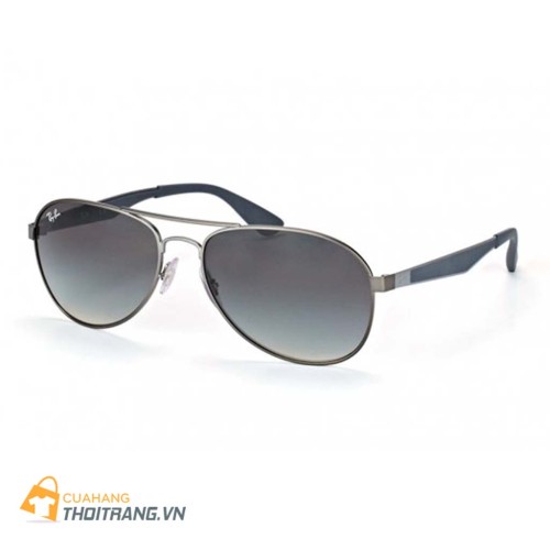 Kính mắt Rayban RB3549 029/11 kiểu dáng Aviator kinh điển nhưng trẻ trung và sành điệu với mắt cắt hợp kim sành điệu, gọng kim loại là titan (thép) sang trọng rất bền mầu